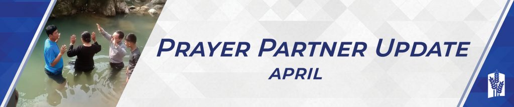 2026 April Prayer Partner Update Banner